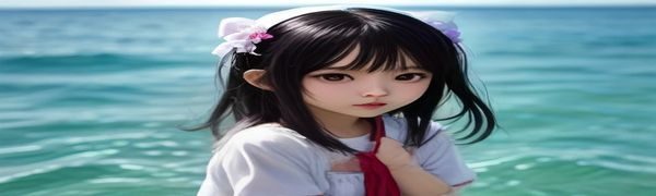 水彩风格loli插画，半透明淡彩渲染搭配柔和线稿，清新梦幻的少女角色插画风格